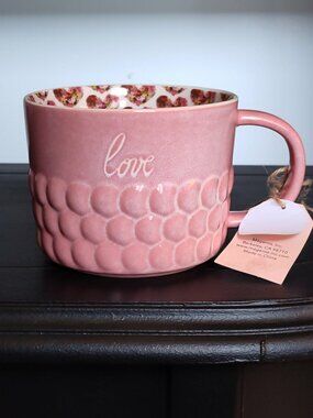 Valentines ‘Love’ Hearts & Floral Coffee Mug - Mia Charro by Magenta NWT